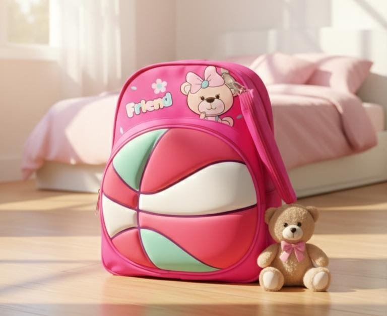 Kids Backpack Play Nursery 3D Basket Ball School Bag