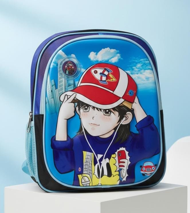 Japanese Captain Tsubasa High Quality PU 3D Play Nursery Baby Boy School Bag