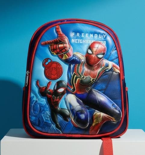 Spider Man Baby Boy PU 3D High Quality Play Nursery School Bag